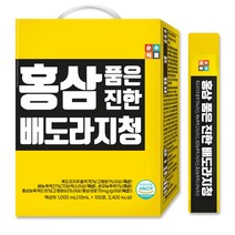 순수식품 홍삼 품은 진한 배 도라지 청 스틱 배청 배즙 1박스(100포) 실속형, 100개, 10mg