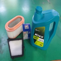 포터-2 최신 (2022년식) 오일교환3종셋트 (에어28113-4F000+오일26360-4A900+엔진오일6L*1개) 공장출고 할인가상품*무료배송*
