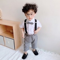 아기정장 유아 남아 아동 영국 격자 칠부4종세트 결혼식 돌잔치 특별한날 코디정장세트