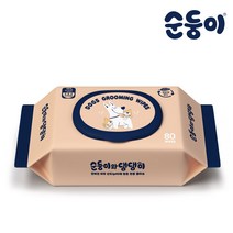 순둥이와 댕댕이 강아지물티슈 캡형 80매 1팩(1DG), 단품없음
