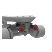 enfitnix xlite100 스케이트보드 리어 프론트 라이트 경고 led 라이트 longboard 전기 스쿠터 2pcs 방수 usb 충전 라이트, 뒤쪽