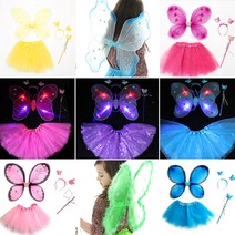 예쁜 날개세트 파티 할로윈의상 소품, 핑크별나비_핑크