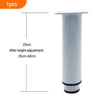 원목식탁다리 우드슬랩 테이블철제 다리 8-25cm 조정 가능한 소파 발 금속 가구 블랙 화이트 Tv 캐비닛 침대 커피 테이블 교체 하드웨어 1 피스124417, 1pcs-white-25cm