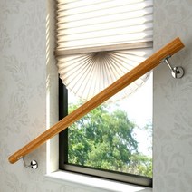 벽부형 손스침 원목 계단 핸드레일 복도 복층 인테리어 보조 손잡이 지지대 복층 내부 난간, 50CM 고정대2개