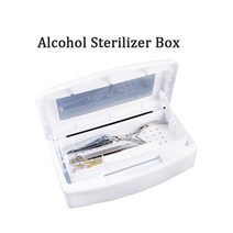 매니큐어 살균기 용 알코올 소독 상자 손톱 네일 파일 살균 장비 건조 열, [02] White Sterilizer
