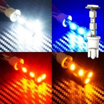 국산 LED전구 T10타입 12V 24V 5050 3칩 6발 단면, 24V블루LED블루LED