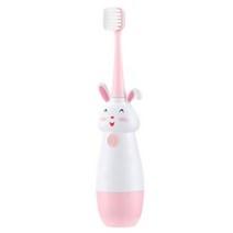 귀여운 토끼 전동 칫솔 회전 3-12 세 만화 패턴 키즈 소프트 교체 헤드, [02] 1 set toothbrush1