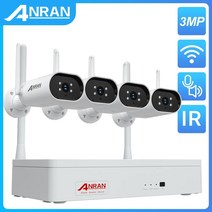가정용CCTV 실외용 초고화질 CCTV ANRAN 비디오 키트 무선 보안 카메라 세트 8CH NVR 적외선 야간 투시경 야외 와이파이 감시 시스템 5MP, 11.2T - 5MP 8 Cameras