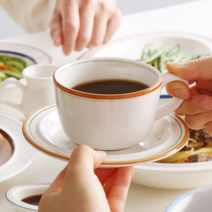 시라쿠스 메이플 커피잔세트 200ml 7color, 07.라인블루