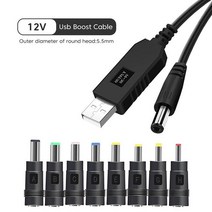 유심라우터 lte라우터 와이파이라우터 Olaf-USB-DC 전원 케이블 범용 USB-DC 잭 충전 코드 플러그 라우터, 04 12V Cable and 8 Tips