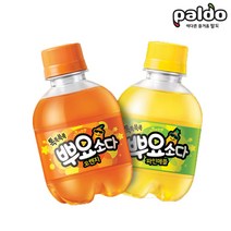팔도 톡톡쏙쏙 뿌요소다 245ml 오렌지 12개+파인애플 12개 (총24개) 어린이음료 탄산음료 소다음료