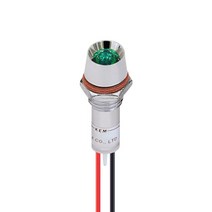 KEM 인디케이터 그린KLRAU-10D12 LED 고휘도형 8WA8CDAD, 1개, 1개