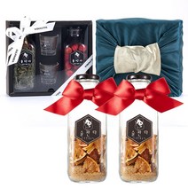 담금주 키트 500ml 2개 잔세트 야관문/과일/꽃 외, 야관문+국화