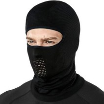 TSLA 389576 보온 겨울 방한모 페이스 마스크 자외선 차단 플리스 안감 스키 경량 방풍 넥 게이터, One Size