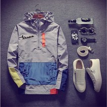 해외 오토바이 방수 자켓 바이크 바람막이 라이딩 라이더 슈트 의류 옷, 아시아 사이즈 L