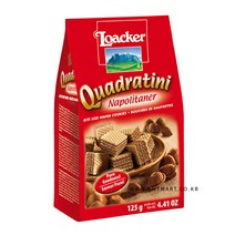 로아커 콰드라티니 웨하스 나폴리타너 125g, 1개