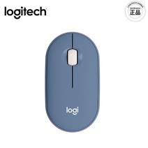 로지텍 [정품] PEBBLE 페블 M350 무소음 블루투스 무선 마우스 블루베리 색상