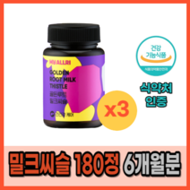 간영양제 남성 건강 밀크씨슬 실리마린 간 건강에 도움 영양제 보호제 보조제 피곤할때 숙취해소 활력 직장인 수험생 간에좋은 식품 음식 식약처 인증 약 2개월분 실리마린 엉거퀴, 사은품증정, 3통, 60정