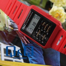 Q&Q 큐앤큐 정품 L123J-004Y 레트로디자인 계산기시계