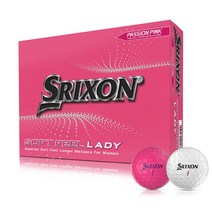 던롭 스릭슨 NEW 2피스 소프트필 레이디 골프공 12구 화이트 핑크, 01. LDAY 화이트