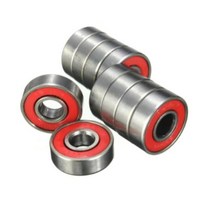 킥보드 스케이트 롤러 보드 베어링 바퀴 레드색상 티타늄 소재 공구 수리 교체, 단품