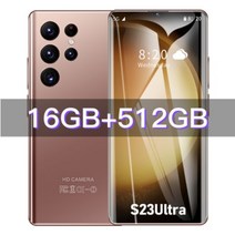 S23 울트라 5G 스마트폰 7.3 인치 풀 스크린 전화 16GB + 휴대폰 글로벌 안드로이드 13 새로운 브랜드, 없음, 6.Gold 16GB 512GB