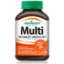 캐나다직송) 자미에슨 멀티비타민 맥스 스트랭스 90정 6개 Jamieson 100% Complete Multi Vitamin ADULT Max Strength