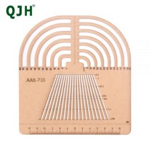 DIY 수제 가죽 제품 라운드 사각형 조정 눈금자 크래프트 종이 만들기 보조 키트 도구, CHINA, CHINA