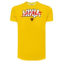 업튼 민자웹툰 옐로우 반팔티셔츠 남성용 배드민턴의류