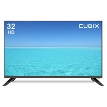 큐빅스 32인치 HD TV 81cm LED TV 스탠드형 벽걸이 가능 자가 설치 방문 설치, 벽걸이형 택배배송(상하좌우 브라켓)