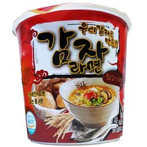 새롬식품 새롬 컵라면 감자 라면 용기 73g 5개 우리밀 짬뽕 쌀라면 현미 채식 김치 자장면 이강산닷컴