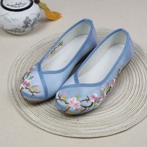 여자 한복신발 전통 꽃신 결혼식 생활한복 플랫