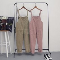 골덴점프수트 캐주얼 멜빵바지 빈티지 배기팬츠