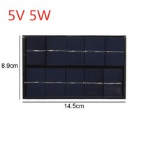 휴대용 태양 전지 패널 5v 6v 0.8w 1w 1.2w 2w 5w 태양계 diy 배터리 휴대 전화 충전기 모바일 전원 충전 조명