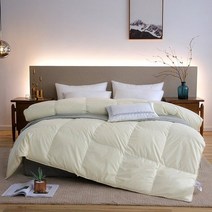 오리털이불 구스이불 구스다운이불 bedding duvet winter couple bed quilt 워셔블 마이크로 화이버 매우 따뜻한 겨울 두꺼운 거위 호텔, 200x230cm, 노란색, 4kg