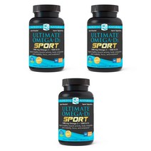 노르딕 초임계 rtg 얼티메이트 오메가3 스포츠+비타민 D3 60 소프트젤 3개세트, 1개, 기본