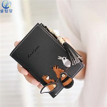 DFMEI 아기신상 여성수선 러블리 캐릭터지갑 한국판 짧은 수술지퍼2단 접이식 동전지갑 카드지갑