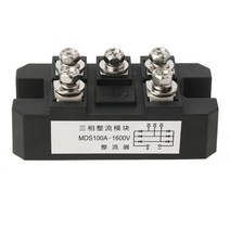 MDS100A 3 상 다이오드 브리지 정류기 100A AMP 1600V MDS100-16 MDS100A1600V MDS100A 1600V 다이오드 모듈 구리 플레이트