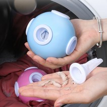 퍼스트픽 프리미엄 세탁볼 거름망, 1개, 블루, 핑크