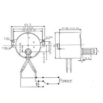 하이보1마력토크 전기 기계 마이크로 모터 DC 24 110V 220V RPM 고속 강력 마그네틱 파워 높은 1.5 2 3 4, 09 25rpm_01 AC24V