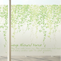 [뭉키데코] 무점착반투명시트_MSC-114_안개숲 정원 01(A01_W90xH90cm), A01_W90xH90cm