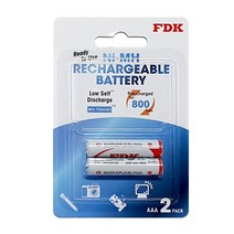 FDK 소니 충전지 NI-MH 900mAh 2알 저방전 배터리, 2.FDK 충전지 800mAh