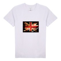 화이트문 유니언잭1 전사 라운드 반팔 WMI2TS0179