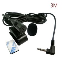 차량용블루투스카오디오 자동차 오디오 마이크 3.5mm 클립 잭 플러그 케이블 스테레오 미니 유선 외장, 01 car micrphone cable