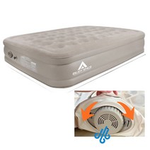에어베드 에어침대 캠핑침대 자동충전 펌프 내장 휴대용 25cm 40cm, 25cm 퀸사이즈