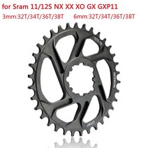 체인링 mtb gxp Bicycle chainring 좁은 넓은 산악 34t 36t, 6mm 36t