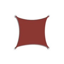 캠핑 파라솔 300D 폴리에스테르 그늘막 항해 방수 사각형 정원 캐노피 파티오 풀 차양 캠, Rust red+3X3M