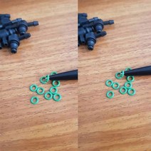 Bosch 110 시리즈 용 erikc t 및 l 유형 리턴 오일 역류 커넥터 디젤 레일 연료 인젝터 플라스틱 조인트 파이프 10pcs, 오링(10개)