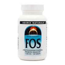 소스내추럴스 FOS (프락토 올리고당) 1000 mg 100 타블렛, 4병, 100정