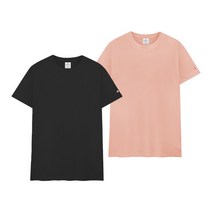 [CHAMPION] 챔피온 여성 라운드 티셔츠 2종(핑크+블랙)